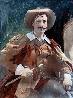 Alexandre Dumas Pere Gallery: Lewis Waller in The Three Musketeers, c1902.Artist: Ellis & Walery