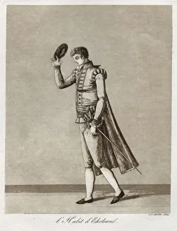 Order Of Chivalry Prints: L'Habit d'Ekolsund - Lord in Gustaf III's so-called Ekolsundsdräkt