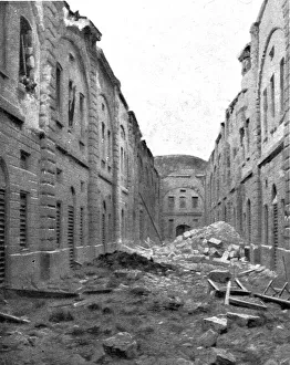 Shelling Prints: L'Heroique Defense de Troyon, 1914. Creator: Unknown