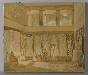 Satin Weave Prints: L'Hiver (Winter), France, Early 19th century
