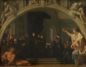L'hommage du Sénat florentin au grand duc Ferdinand II, c.1621. Creator: Justus Sustermans