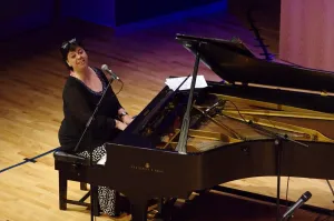 Grand Piano Prints: Liane Carroll, Birley Centre, Eastbourne, East Sussex, 2015. Artist: Brian O Connor