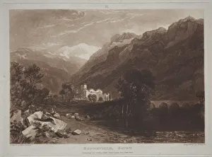 Joseph Mallord William Turner British Prints: Liber Studiorum: Bonneville, Savoy