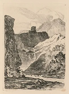 John Sell Cotman British Prints: Liber Studiorum: Plate 12, Dolbadern Castle, Llanberris Lake, North Wales, 1838. Creator