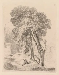 John Sell Cotman British Prints: Liber Studiorum: Plate 18, Trees at Norwich Thorp