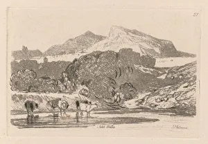 Liber Studiorum: Plate 21, View in North Wales, 1838. Creator: John Sell Cotman (British