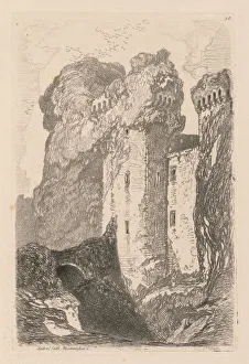 John Sell Cotman British Prints: Liber Studiorum: Plate 24, Ragland Castle