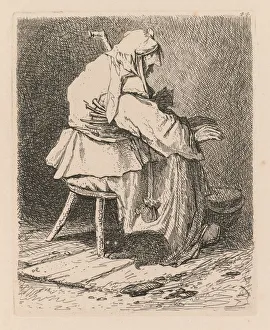 Liber Studiorum: Plate 44, Sketch after Rembrandt, 1838. Creator: John Sell Cotman (British