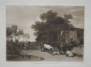 Liber Studiorum: The Straw Yard. Creator: Joseph Mallord William Turner (British, 1775-1851)