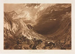Joseph Mallord William Turner British Prints: Liber Studorium: Ben Arthur, Scotland, c