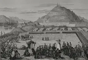 Troops Prints: Liberal revolutions of 1848, (1856). Creator: Antonio Roca Sallent