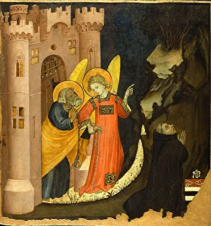 Turin Prints: The Liberation of Saint Peter, 1410-1415. Creator: Jaquerio, Giacomo (ca 1375-1453)