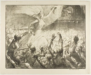 Looking Up Collection: The Liberator, 1903. Creator: Theophile Alexandre Steinlen