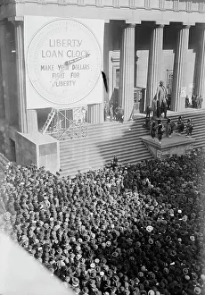 War Bond Prints: Liberty Bond Meet, (19 Oct 1917?). Creator: Bain News Service