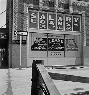 Borrowing Prints: Liberty Finance Company, Oklahoma City, Oklahoma, 1937. Creator: Dorothea Lange