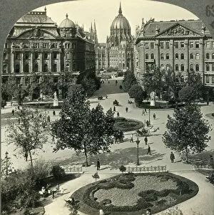Urban Gallery: Liberty Square with Parliament House, Budapest, Hungary, c1930s. Creator: Unknown