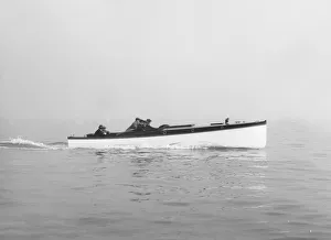 Libertys motor launch underway, 1914. Creator: Kirk & Sons of Cowes Libertys motor launch underway, 1914. Creator: Kirk & Sons of Cowes