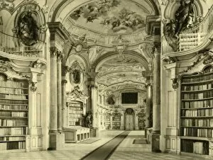 Bookshelves Gallery: The Library, Admont Abbey, Austria, c1935. Creator: Unknown