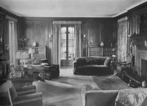 Seat Prints: Library - house of Richard Garlick, Youngstown, Ohio, 1922