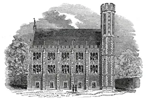 Hardwick Prints: The Library, Lincolns Inn New Buildings, 1845. Creator: Unknown