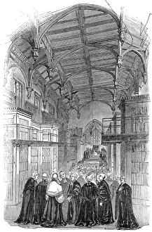 Beam Prints: The Library - presentation of the address, Lincolns Inn New Buildings, 1845