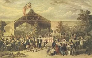 Fairground Ride Collection: The Licensed Victuallers Annual Dinner, Mermaid Tavern, Hackney, 1866. Artist: George Hunt