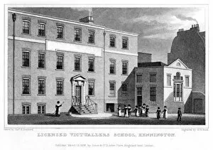 Bond Collection: Licensed Victuallers School, Kennington, London, 1828.Artist: HW Bond