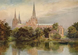 Reservoir Prints: Lichfield Cathedral, 1902, (1938). Artist: Richard Henry Wright