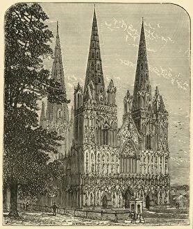 Cassell And Co Gallery: Lichfield Cathedral - The West Front, 1898. Creator: Unknown