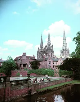 Spire Prints: Lichfield, Staffordshire, c1955-1970. Creator: Arthur Charles Kirby Ware