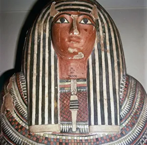 Osiris Gallery: Lid of coffin of Pensenhor from Thebes, XXII Dynasty, c900BC