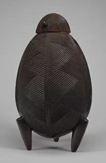 Tribal Culture Gallery: Lidded Container, South Africa, Mid-late 19th century. Creator: Unknown