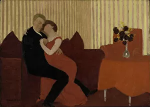 Relationship Gallery: The Lie (Le Mensonge), 1897. Creator: Vallotton, Felix Edouard (1865-1925)