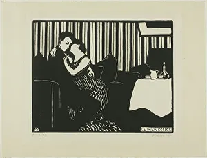Intimacy Prints: The Lie, plate one from Intimacies, 1897. Creator: Félix Vallotton