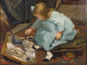Childhood Collection: Liesje painting