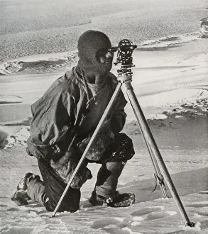 Surveying Prints: Lieut. E. R. G. R. Evans Surveying With The Four-Inch Theodolite, October 1911, (1913)
