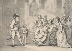 Gout Prints: Lieutenant Bowling pleading the cause of young Rory to his Grandfather, May 12, 1800
