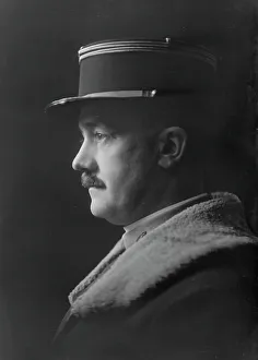 Kepi Prints: Lieutenant DeBrousse, portrait photograph, 1919 Feb. 3. Creator: Arnold Genthe
