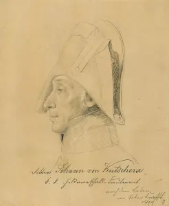 Peter Krafft Prints: Lieutenant Field Marshal Johann Ritter von Kutschera, 1814. Creator: Johann Peter Krafft