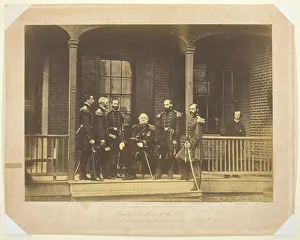 Scott Winfield Prints: Lieutenant General Scott, General-in-Chief, U. S. Army and Staff, 1861