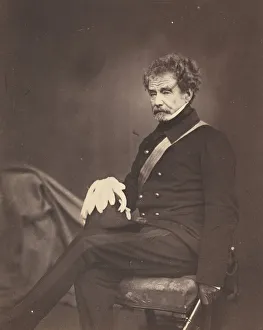 1st Baron Clyde Prints: Lieutenant General Sir Colin Campbell, G. C. B. 1855. Creator: Roger Fenton