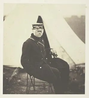 Photographs Taken In The Crimea And Prints: Lieutenant General Sir W. J. Codrington, K. C. B. 1855. Creator: Roger Fenton