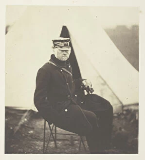 Overcoat Gallery: Lieutenant General Sir W.J. Codrington, K.C.B. 1855. Creator: Roger Fenton