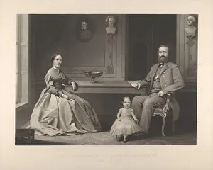General Jackson Prints: Lieutenant General Thomas J. Jackson and His Family ('Stonewall Jackson'), 1866