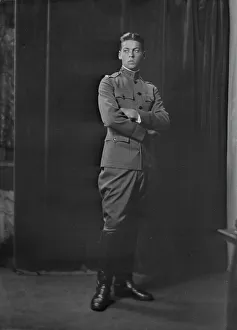 Jodhpurs Prints: Lieutenant H. Wanger, portrait photograph, 1918 Sept. 20. Creator: Arnold Genthe