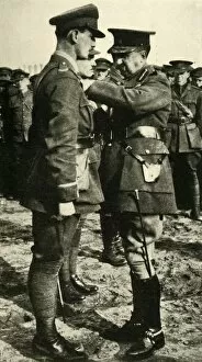 Lieutenant Kent receiving the Military Cross, First World War, 1915-1916, (c1920)