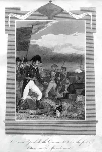 William Marshall Prints: Lieutenant Yeo kills the governor and takes the fort of Muros on the Spanish coast