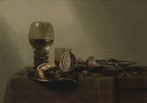 Covered Table Prints: Still Life, 1637. Creator: Heda, Willem Claesz (1594-1680)