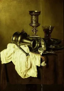 Lemon Prints: Still Life, 1642. Creator: Gerrit Willemsz. Heda
