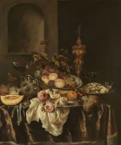Abraham Hendriksz Van Beijeren Prints: Still Life, after 1655. Creator: Abraham van Beyeren